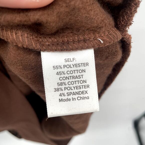 EVEREVE NWT Peyton Jensen Brown Leopard Print Erin Tunic Hooded Sweatshirt // XS - Picture 8 of 10